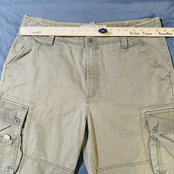 Timberland Cargo Shorts Mens 36 Khaki Military Twill Baggy Army Utility - Picture 3 of 9